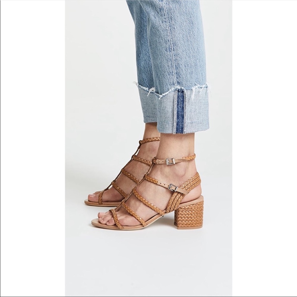 SCHUTZ Woven Block Heel Sandal - Picture 2 of 7